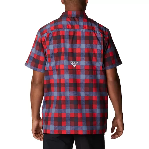 imageColumbia Mens Super Slack Tide Camp ShirtRed Jasper Multi Gingham
