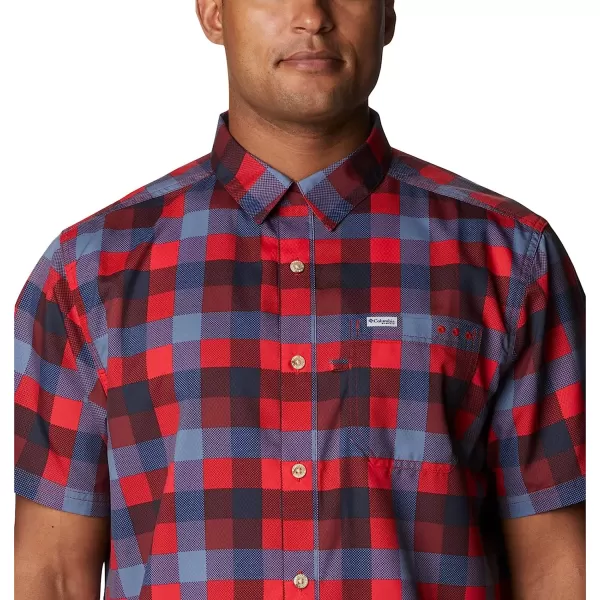 imageColumbia Mens Super Slack Tide Camp ShirtRed Jasper Multi Gingham