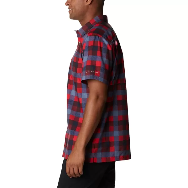 imageColumbia Mens Super Slack Tide Camp ShirtRed Jasper Multi Gingham