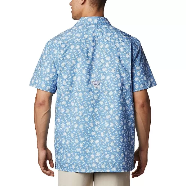imageColumbia Mens Super Slack Tide Camp ShirtSkyler Marlin Palms Print