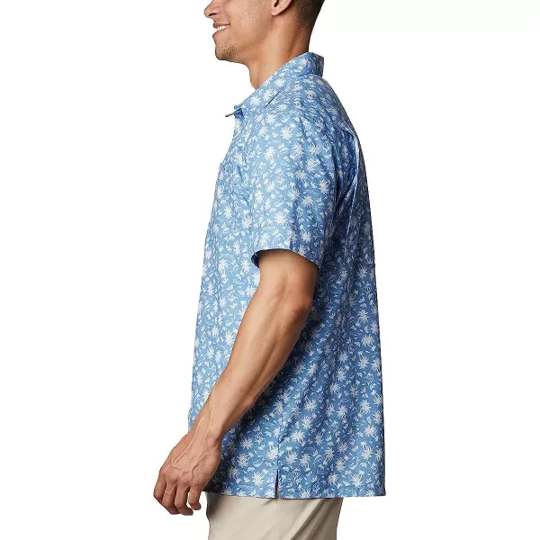 imageColumbia Mens Super Slack Tide Camp ShirtSkyler Marlin Palms Print