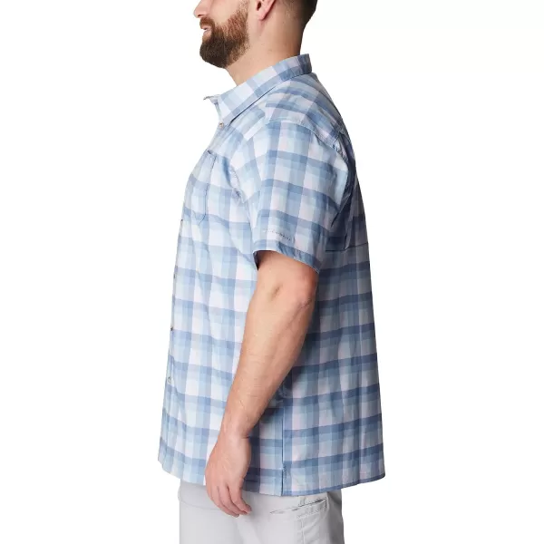 imageColumbia Mens Super Slack Tide Camp ShirtSoft Violet Mid Gingham