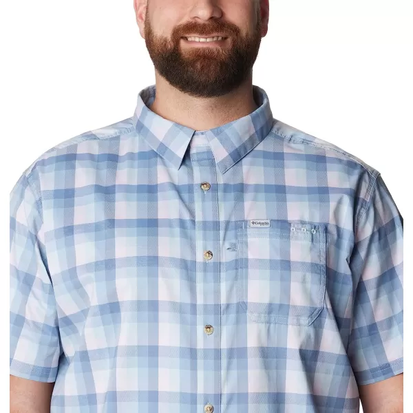 imageColumbia Mens Super Slack Tide Camp ShirtSoft Violet Mid Gingham