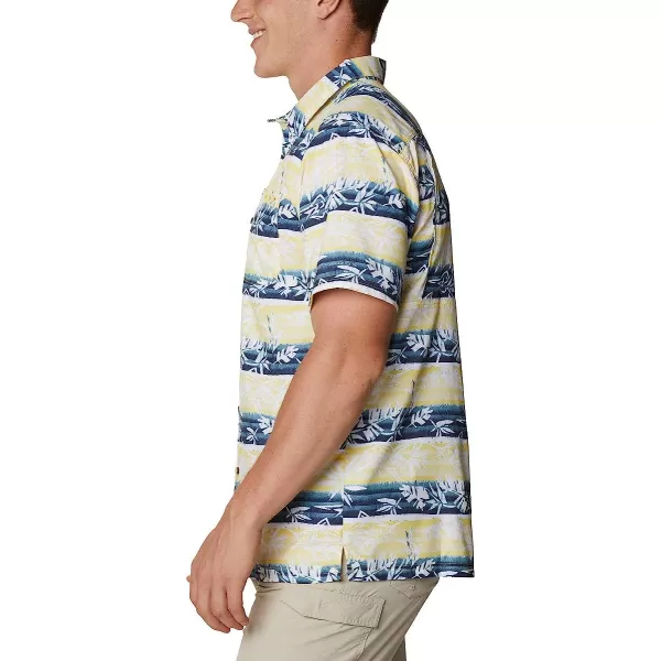 imageColumbia Mens Super Slack Tide Camp ShirtSun Glow Ombre Fish Stripe