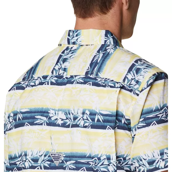 imageColumbia Mens Super Slack Tide Camp ShirtSun Glow Ombre Fish Stripe