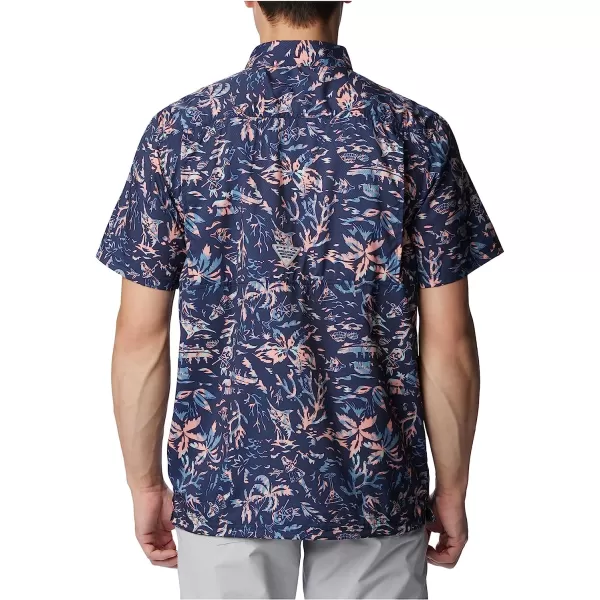 imageColumbia Mens Super Slack Tide Camp ShirtTranquil Teal Kona Kraze Print