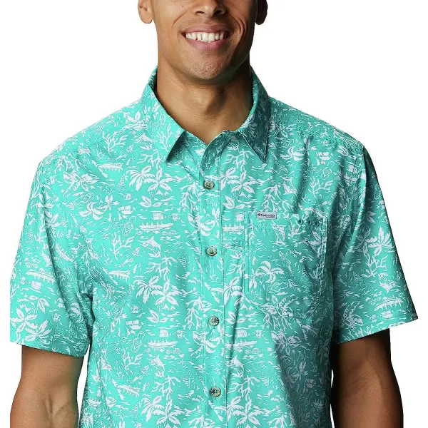 imageColumbia Mens Super Slack Tide Camp ShirtTropic Water Kona Print