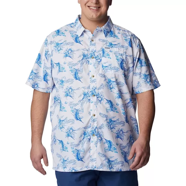 imageColumbia Mens Super Slack Tide Camp ShirtWhite Sails Away Print
