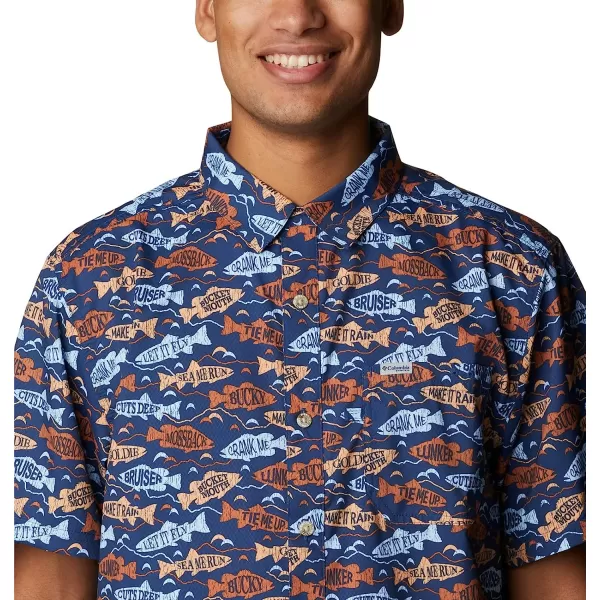 imageColumbia Mens Super Slack Tide Camp ShirtWhite Sails Away Print