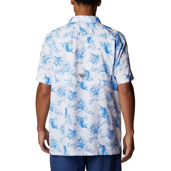 imageColumbia Mens Super Slack Tide Camp ShirtWhite Sails Away Print