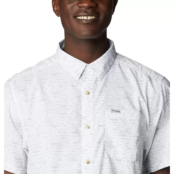 imageColumbia Mens Super Slack Tide Camp ShirtWhite Tallyfish