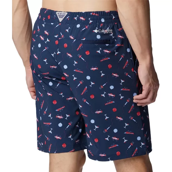 imageColumbia Mens Super Slack Tide Hybrid Water ShortCollegiate Navy Boozy Bobbers