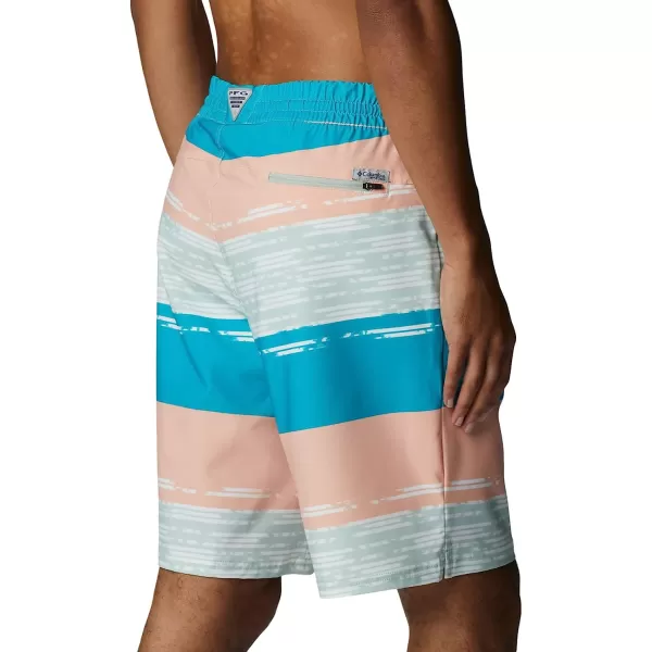 imageColumbia Mens Super Slack Tide Hybrid Water ShortCool Green Ikat Rainbow