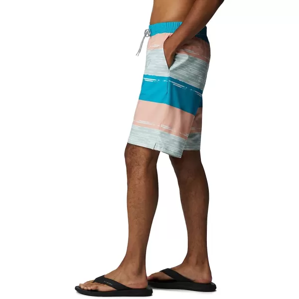 imageColumbia Mens Super Slack Tide Hybrid Water ShortCool Green Ikat Rainbow