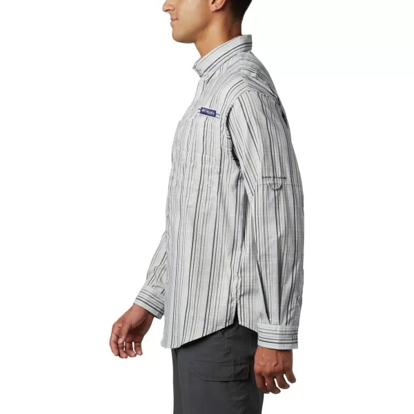 imageColumbia Mens Super Tamiami Long Sleeve ShirtCool Grey Small Check