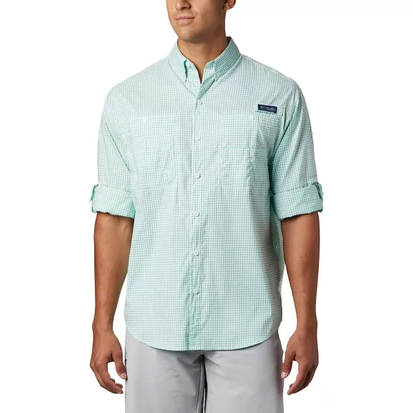 imageColumbia Mens Super Tamiami Long Sleeve ShirtDark Lime Gingham