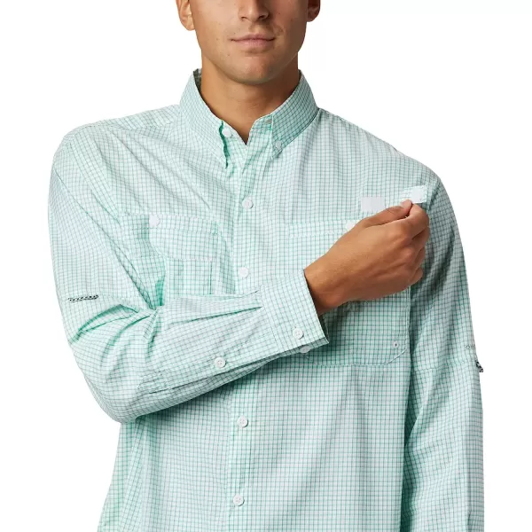 imageColumbia Mens Super Tamiami Long Sleeve ShirtDark Lime Gingham
