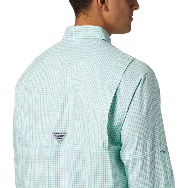 imageColumbia Mens Super Tamiami Long Sleeve ShirtDark Lime Gingham