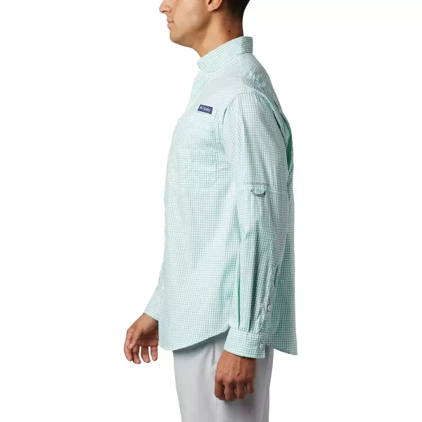 imageColumbia Mens Super Tamiami Long Sleeve ShirtDark Lime Gingham