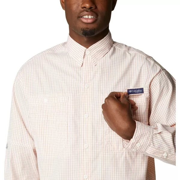 imageColumbia Mens Super Tamiami Long Sleeve ShirtIsland Orange Gingham
