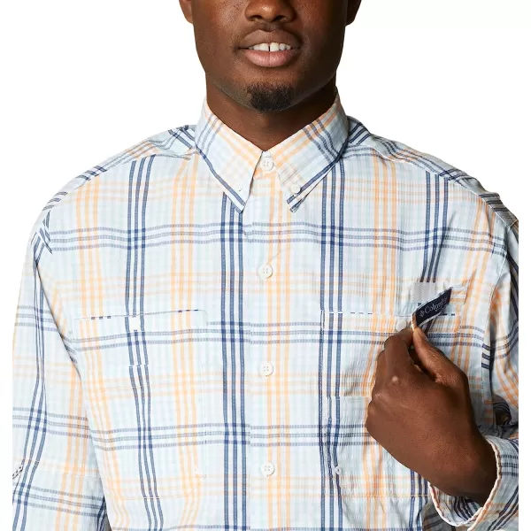 imageColumbia Mens Super Tamiami Long Sleeve ShirtSpring Blue Blanket Gingham