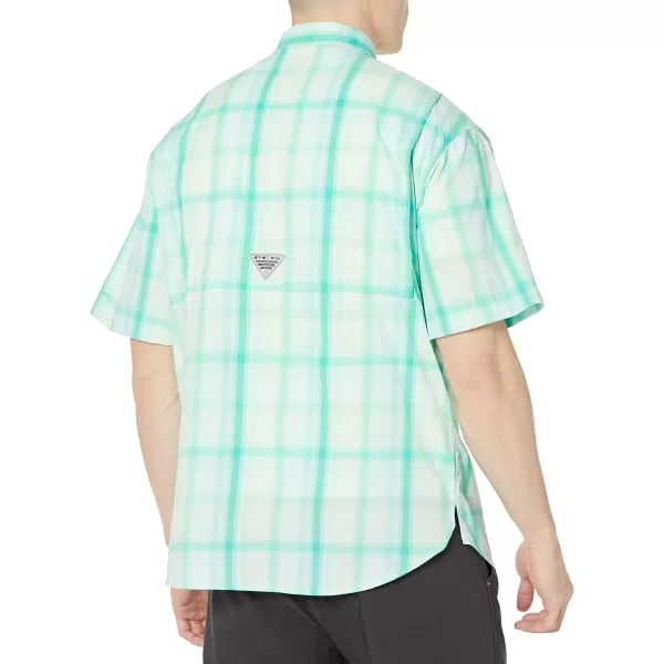 imageColumbia Mens Super Tamiami Short Sleeve ShirtKey West Blur Check