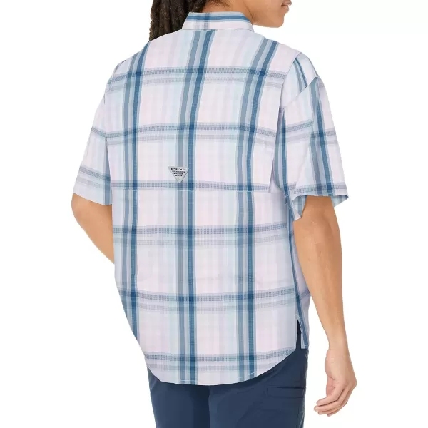 imageColumbia Mens Super Tamiami Short Sleeve ShirtSoft Violet Blur Check