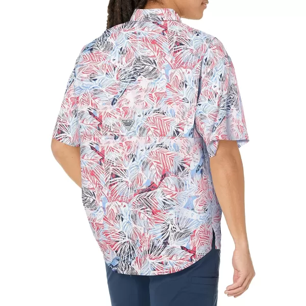 imageColumbia Mens Super Tamiami Short Sleeve ShirtSunset Red Tropiclure