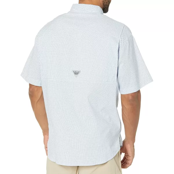 imageColumbia Mens Super Tamiami Short Sleeve ShirtVivid Blue Multi Gingham