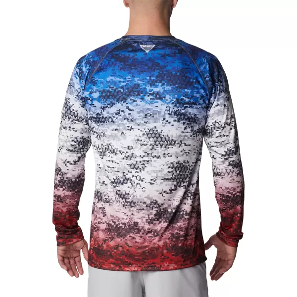 imageColumbia Mens Super Terminal Tackle Long Sleeve ShirtAmericana Digi Camo Fade