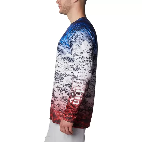 imageColumbia Mens Super Terminal Tackle Long Sleeve ShirtAmericana Digi Camo Fade