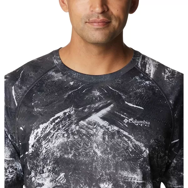 imageColumbia Mens Super Terminal Tackle Long Sleeve ShirtBlack Realtree Horizon