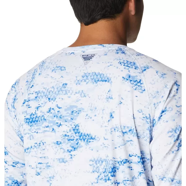 imageColumbia Mens Super Terminal Tackle Long Sleeve ShirtBlue Macaw Pfg Camo