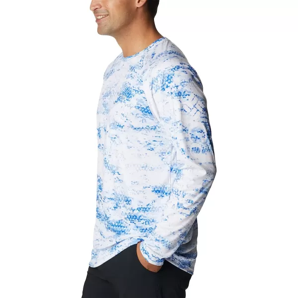 imageColumbia Mens Super Terminal Tackle Long Sleeve ShirtBlue Macaw Pfg Camo