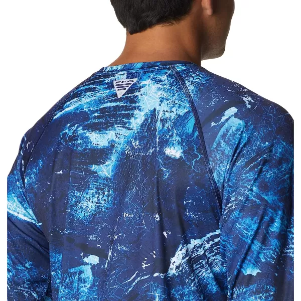 imageColumbia Mens Super Terminal Tackle Long Sleeve ShirtBlue Macaw Realtree Horizon