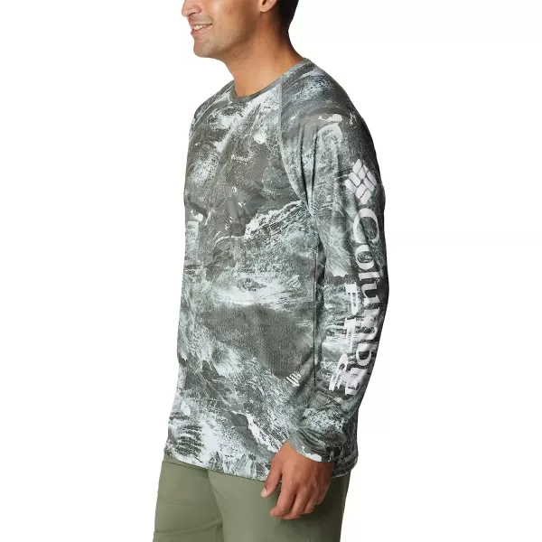 imageColumbia Mens Super Terminal Tackle Long Sleeve ShirtCool Green Realtree Horizon