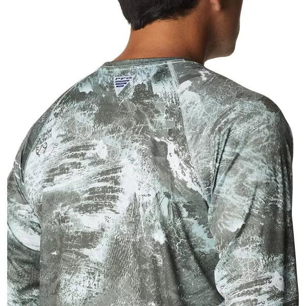 imageColumbia Mens Super Terminal Tackle Long Sleeve ShirtCool Green Realtree Horizon