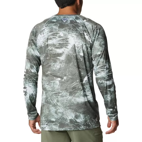 imageColumbia Mens Super Terminal Tackle Long Sleeve ShirtCool Green Realtree Horizon