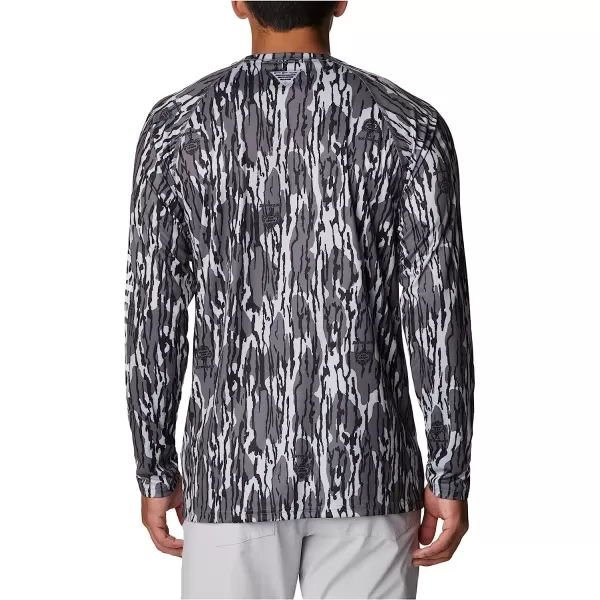 imageColumbia Mens Super Terminal Tackle Long Sleeve ShirtCool Grey Mossy Oak Bottomland