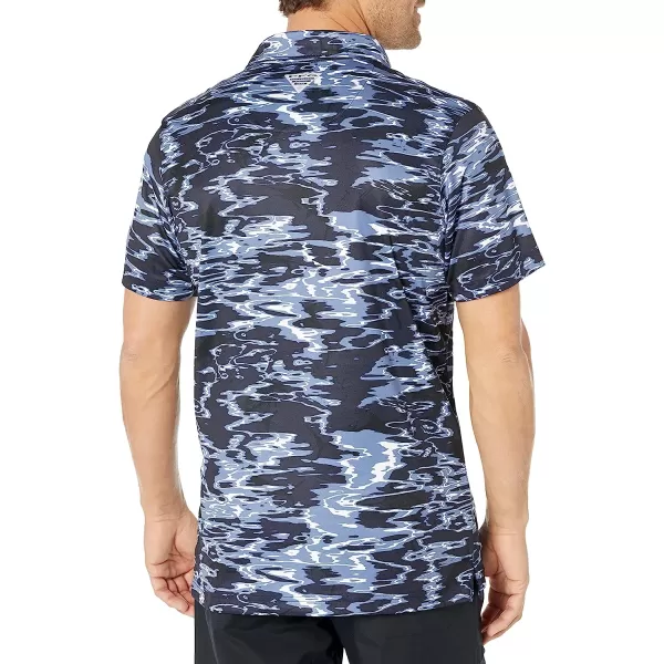 imageColumbia Mens Super Terminal Tackle PoloCollegiate Navy Ripples
