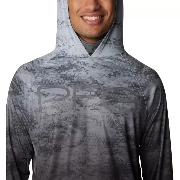 imageColumbia Mens Super Terminal Tackle Vent HoodieBlack Pfg Camo Gradient