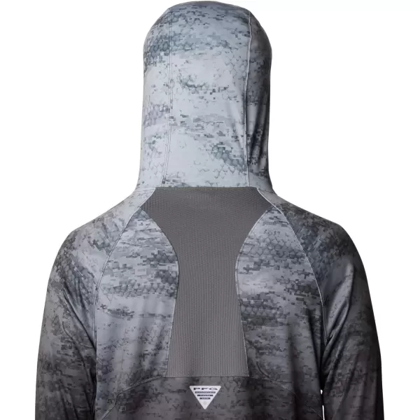 imageColumbia Mens Super Terminal Tackle Vent HoodieBlack Pfg Camo Gradient