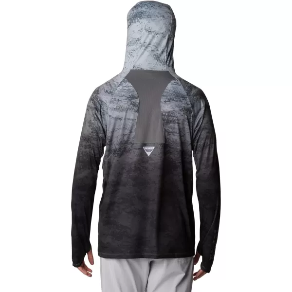 imageColumbia Mens Super Terminal Tackle Vent HoodieBlack Pfg Camo Gradient