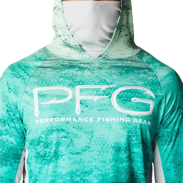 imageColumbia Mens Super Terminal Tackle Vent HoodieKey West Pfg Camo Gradient