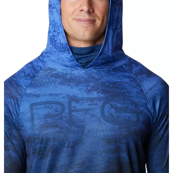 imageColumbia Mens Super Terminal Tackle Vent HoodieViolet Sea Pfg Camo Gradient