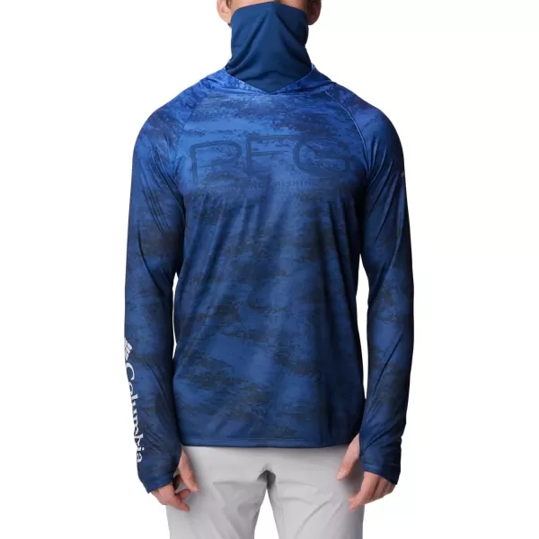 imageColumbia Mens Super Terminal Tackle Vent HoodieViolet Sea Pfg Camo Gradient