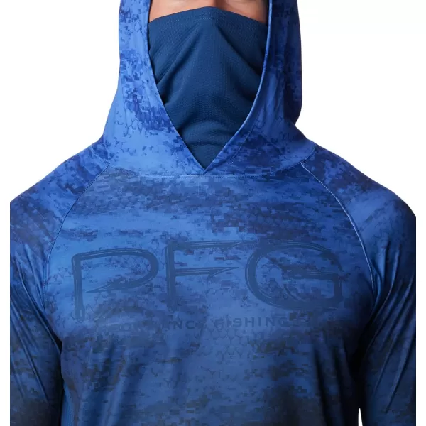 imageColumbia Mens Super Terminal Tackle Vent HoodieViolet Sea Pfg Camo Gradient