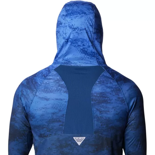 imageColumbia Mens Super Terminal Tackle Vent HoodieViolet Sea Pfg Camo Gradient