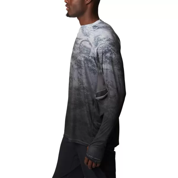 imageColumbia Mens Super Terminal Tackle Vent Long SleeveBlack Pfg Camo Gradient