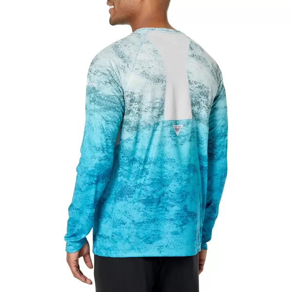 imageColumbia Mens Super Terminal Tackle Vent Long SleeveCool Green Pfg Camo Gradient